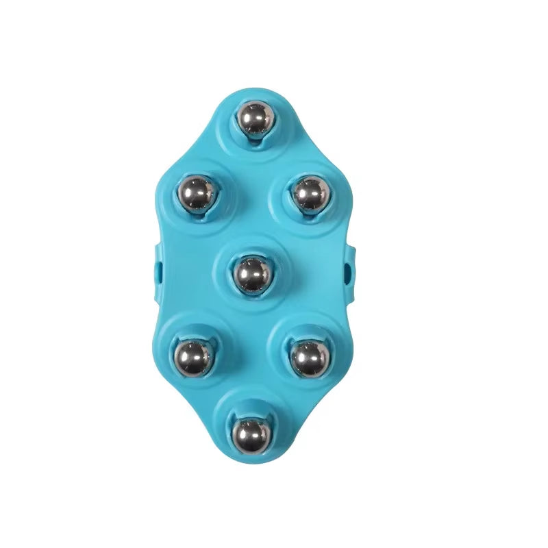 Roller Ball Body Massage Glove Anti-Cellulite Muscle Pain Relief Relax Massager for Neck Back Shoulder Buttocks Face Lift Tools