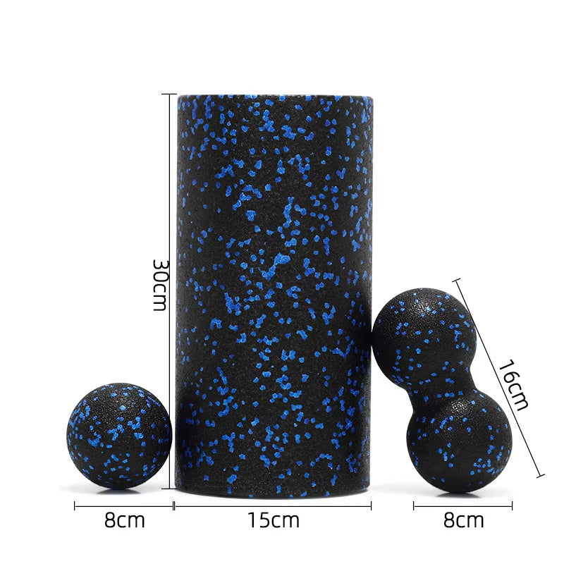 Hollow Yoga Roller Massage Peanut Ball Set EPP Fitness Foam Column for Back Pain Legs Hip Deep Tissue Stretching Muscle Relax