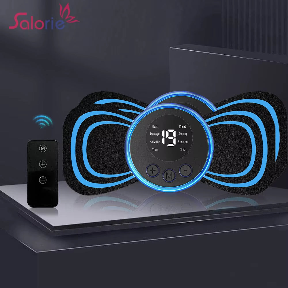 Electric EMS Pulse Neck Massager 8 Mode Back Shoulder Muscle Pain Relief Body Massage Relax Muscle Stimulator Fitness Instrument