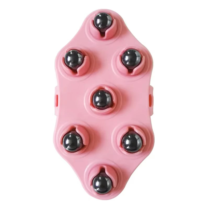 Roller Ball Body Massage Glove Anti-Cellulite Muscle Pain Relief Relax Massager for Neck Back Shoulder Buttocks Face Lift Tools